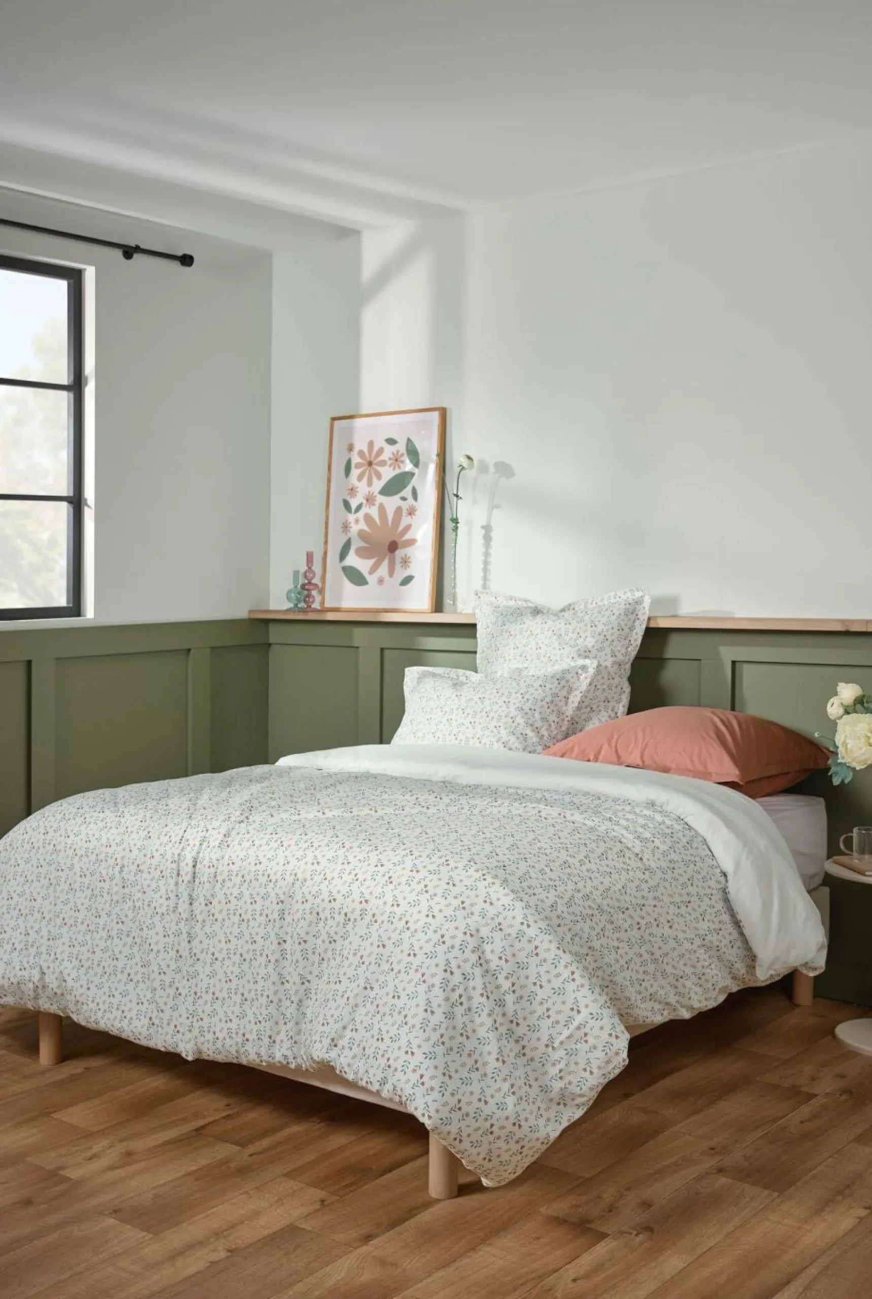 Taie d'oreiller coton bio Verlaine - Blanc - 50 x 70 cm