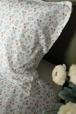 Taie d'oreiller coton bio Verlaine - Blanc - 50 x 70 cm