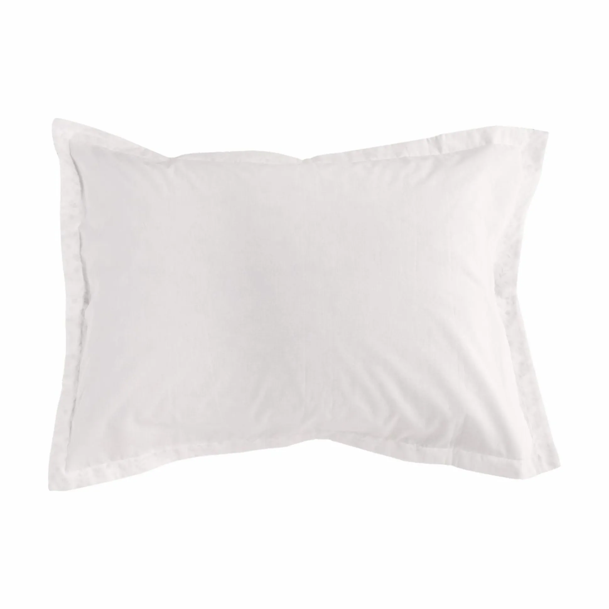 Taie d'oreiller coton bio Verlaine - Blanc - 50 x 70 cm