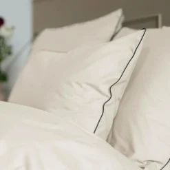 Taie d'oreiller coton bio Thaïs - Dune - 65 x 65 cm