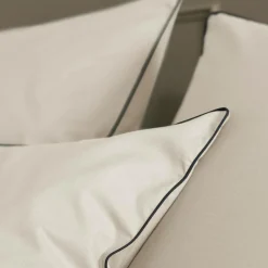 Taie d'oreiller coton bio Thaïs - Dune - 65 x 65 cm