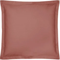 Taie d'oreiller coton bio Fil & Sens - Terracotta - Taie d'oreiller 65 x 65 cm