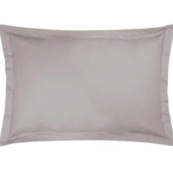 Taie d'oreiller coton bio Fil & Sens - Gris Mastic - Taie d'oreiller 50 x 75 cm