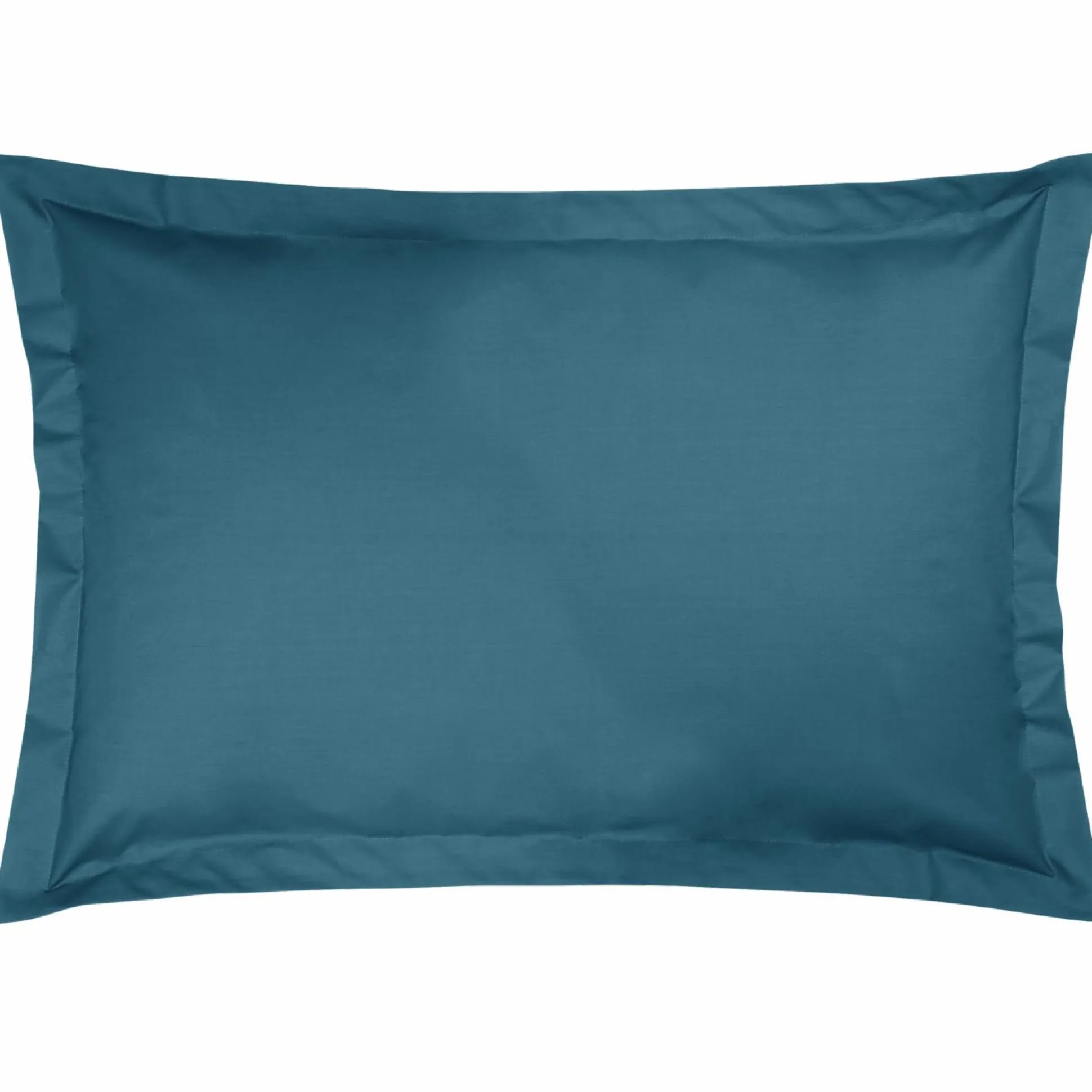 Taie d'oreiller coton bio Fil & Sens - Bleu Minéral - Taie d'oreiller 50 x 75 cm