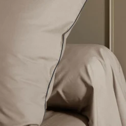 Taie d'oreiller coton bio Thaïs - Ficelle - 65 x 65 cm