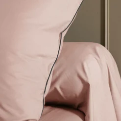 Taie d'oreiller coton bio Thaïs - Blush - 50 x 70 cm