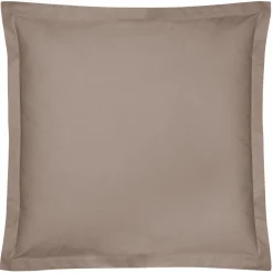 Taie d'oreiller coton bio Fil & Sens - Taupe - Taie d'oreiller 65 x 65 cm
