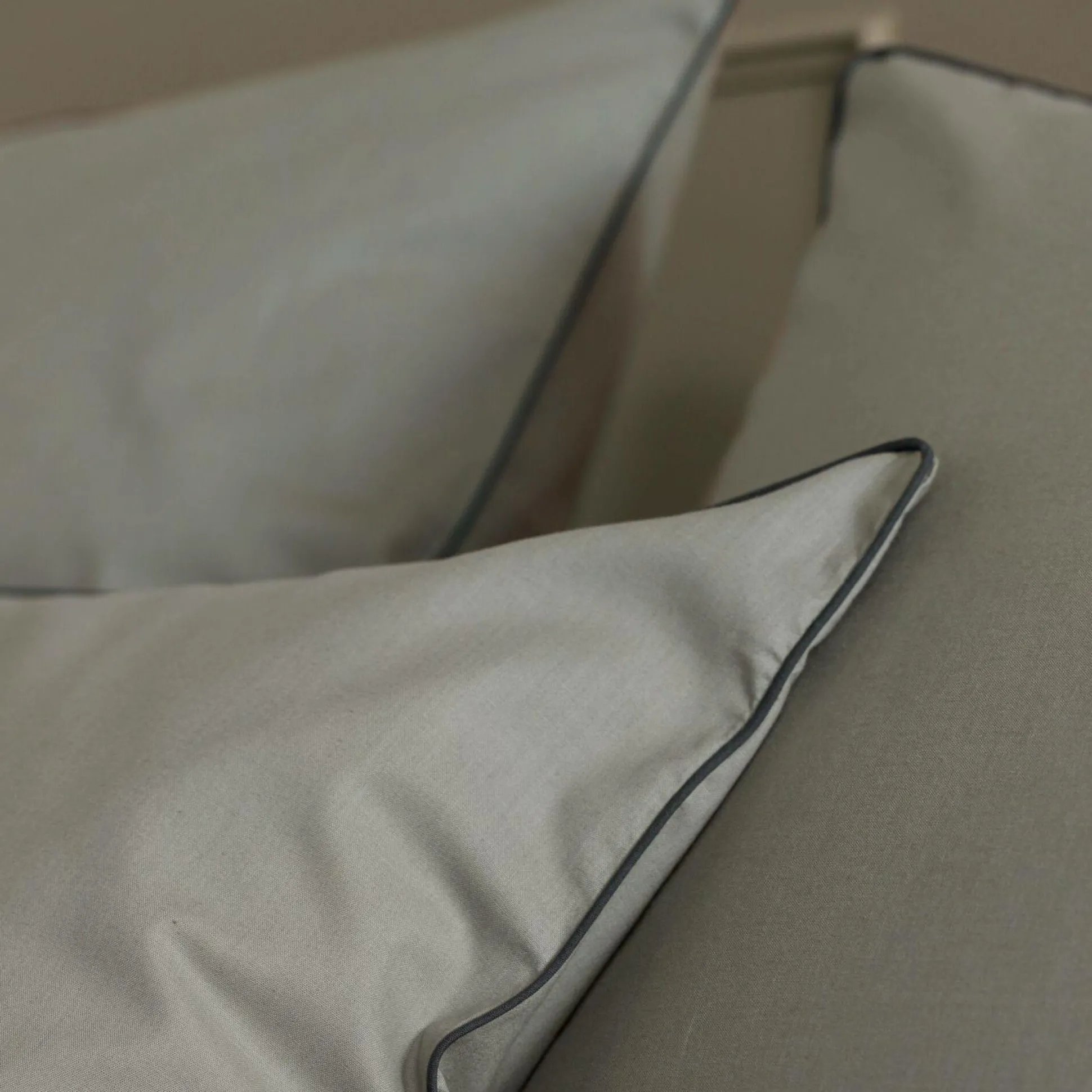 Taie d'oreiller coton bio Thaïs - Bronze - 65 x 65 cm