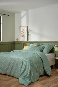 Taie d'oreiller coton bio Verlaine - Céladon - 65 x 65 cm