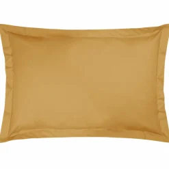 Taie d'oreiller coton bio Fil & Sens - Jaune Curry - Taie d'oreiller 50 x 75 cm