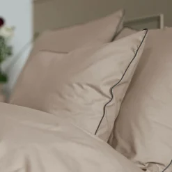 Taie d'oreiller coton bio Thaïs - Ficelle - 50 x 70 cm