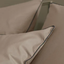 Taie d'oreiller coton bio Thaïs - Ficelle - 50 x 70 cm