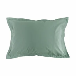 Taie d'oreiller coton bio Verlaine - Céladon - 50 x 70 cm
