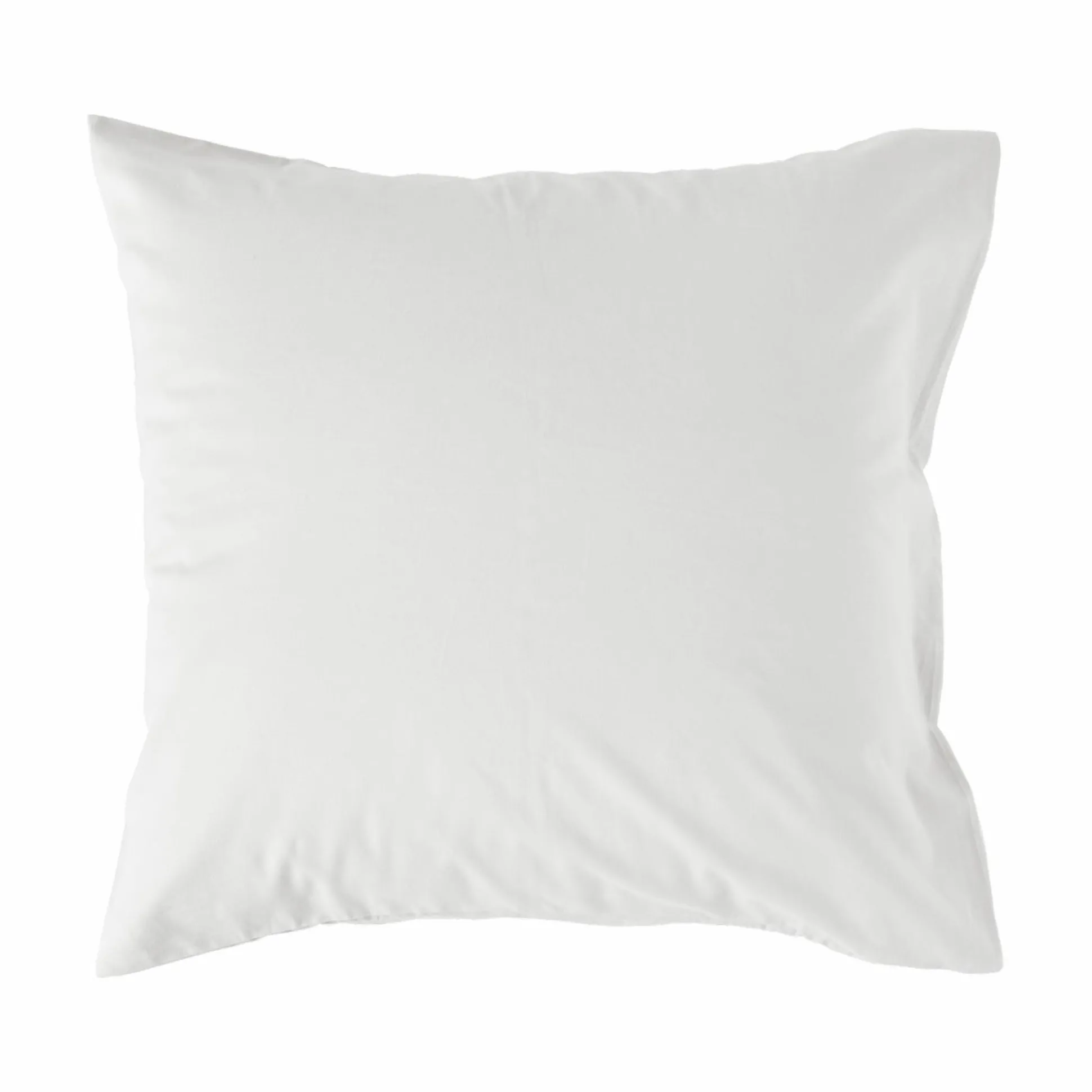 Taie d'oreiller coton lin Valentine - Blanc - 65 x 65 cm