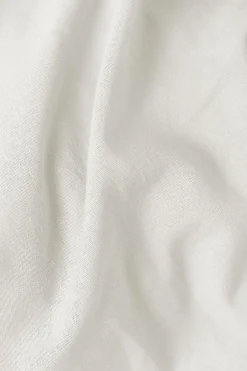 Taie d'oreiller coton lin Valentine - Blanc - 65 x 65 cm