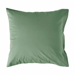 Taie d'oreiller coton lin Valentine - Vert Amande - 65 x 65 cm