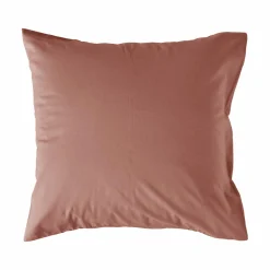 Taie d'oreiller coton lin Valentine - Pêche de Vigne - 65 x 65 cm