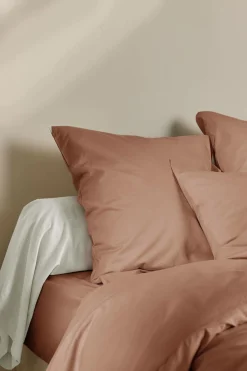 Taie d'oreiller coton lin Valentine - Pêche de Vigne - 65 x 65 cm