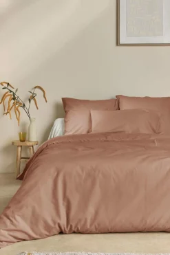 Taie d'oreiller coton lin Valentine - Pêche de Vigne - 65 x 65 cm