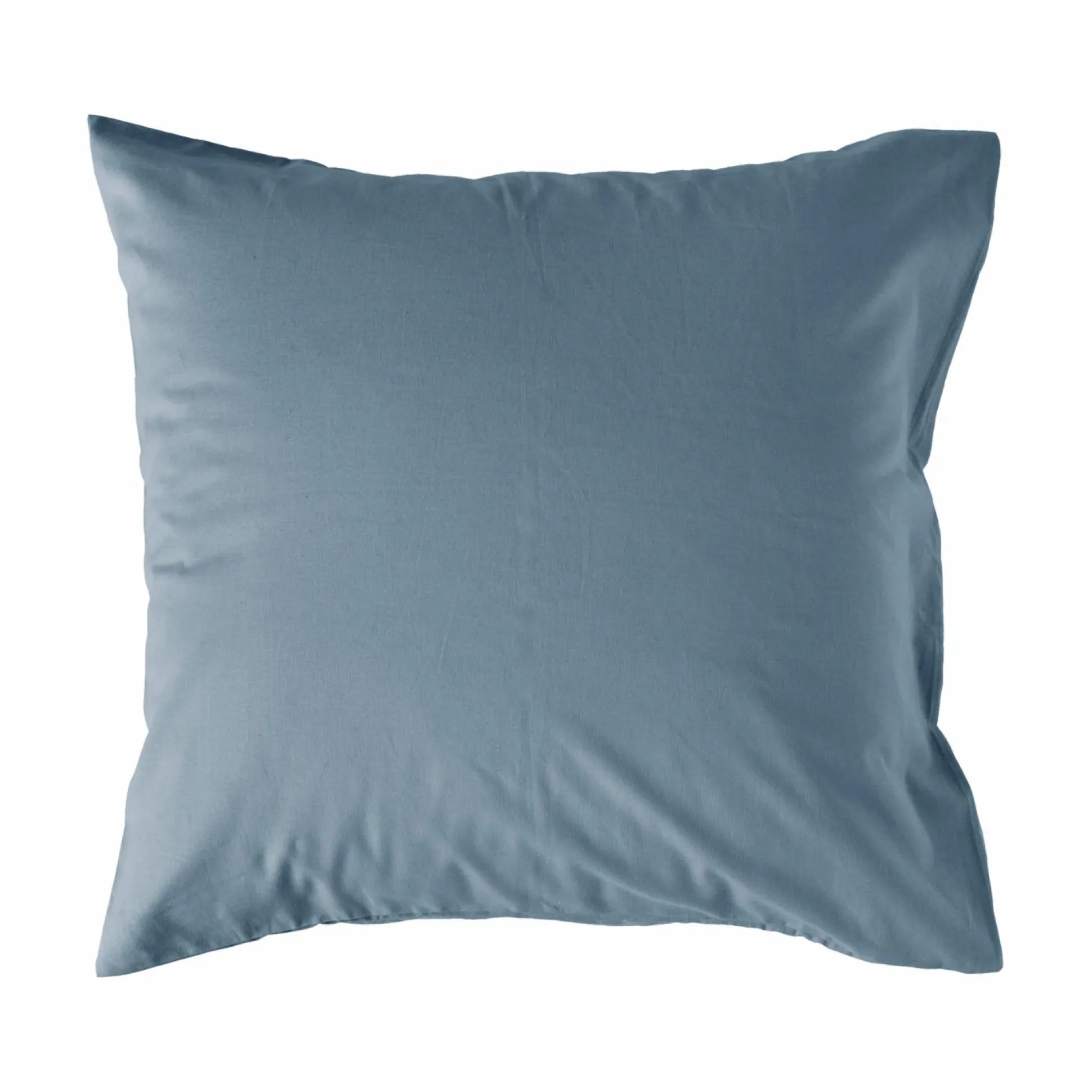 Taie d'oreiller coton lin Valentine - Bleu Gris - 65 x 65 cm
