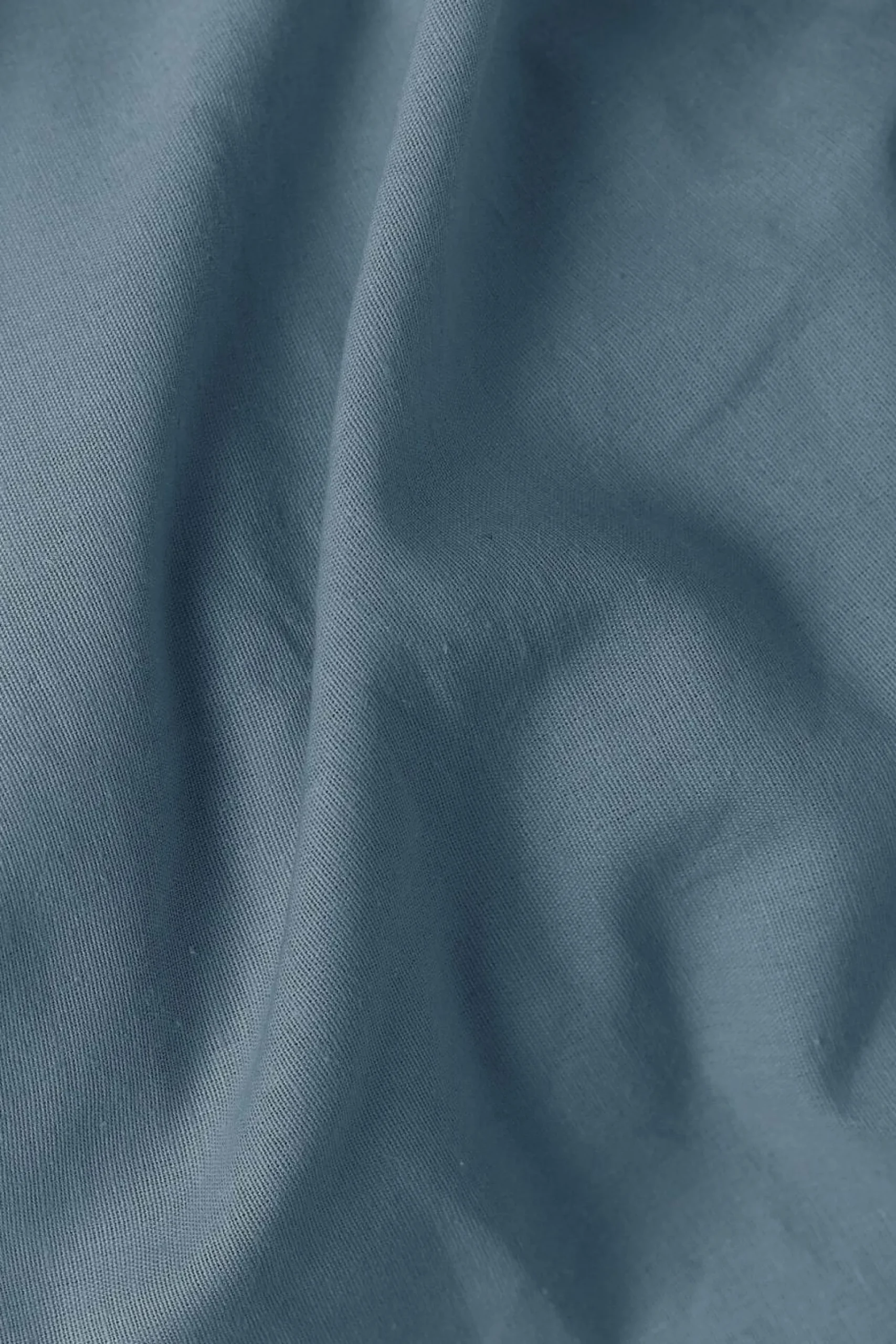 Taie d'oreiller coton lin Valentine - Bleu Gris - 65 x 65 cm