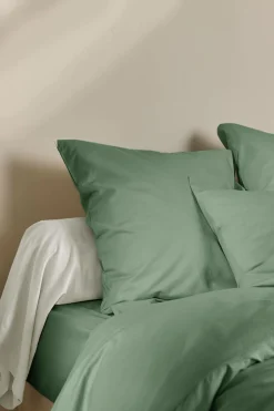 Taie d'oreiller coton lin Valentine - Vert Amande - 50 x 70 cm