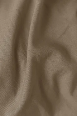 Taie d'oreiller coton lin Valentine - Taupe - 65 x 65 cm