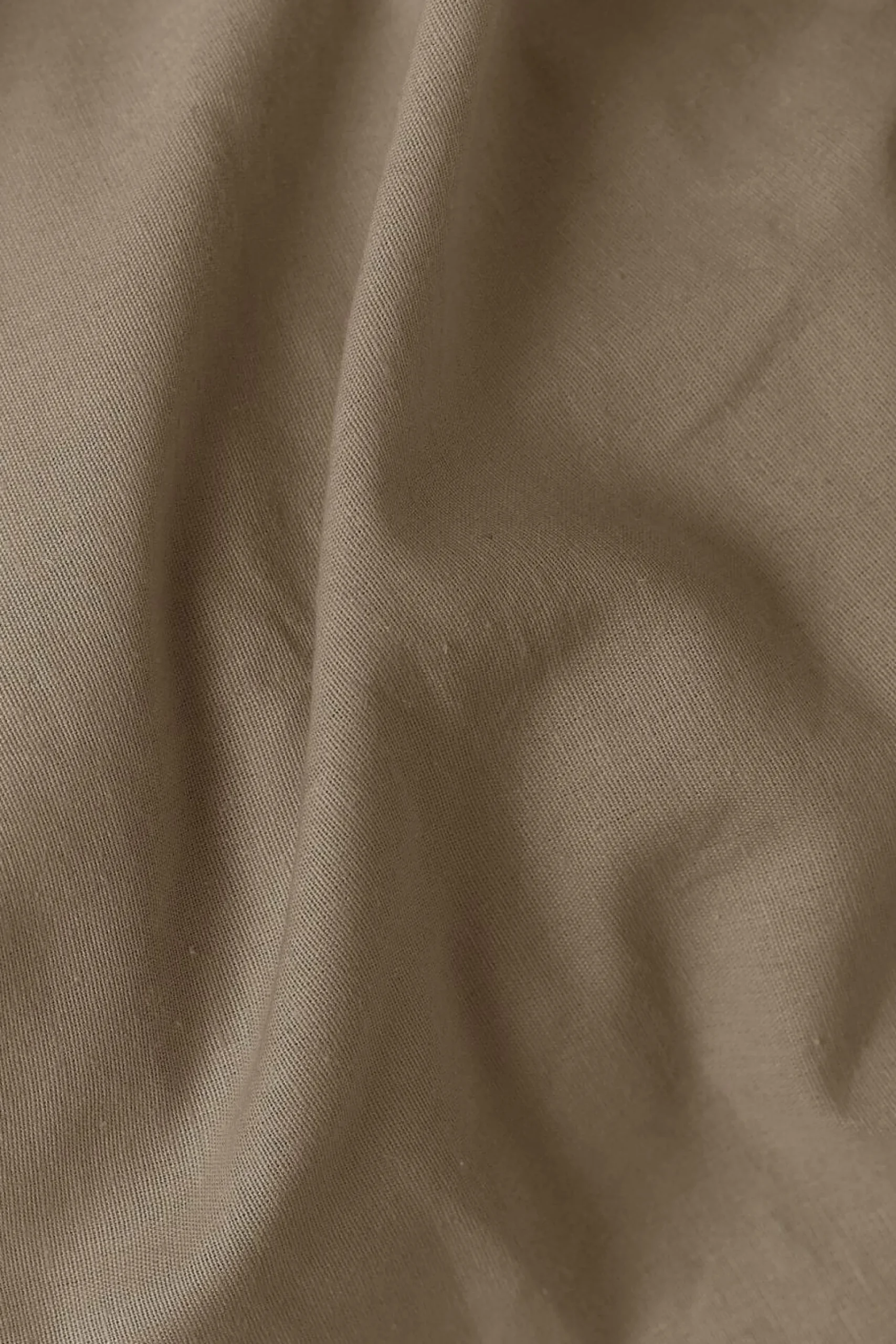 Taie d'oreiller coton lin Valentine - Taupe - 65 x 65 cm