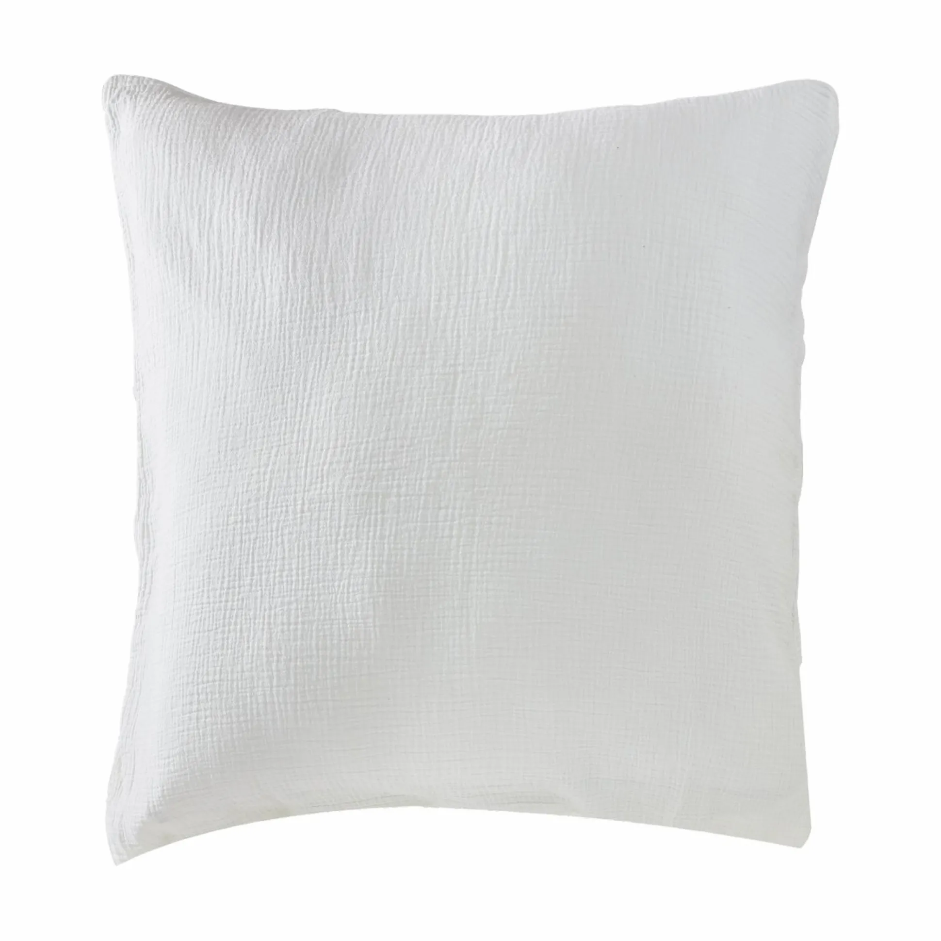Taie d'oreiller gaze de coton bio Lou - Blanc - 65 x 65 cm