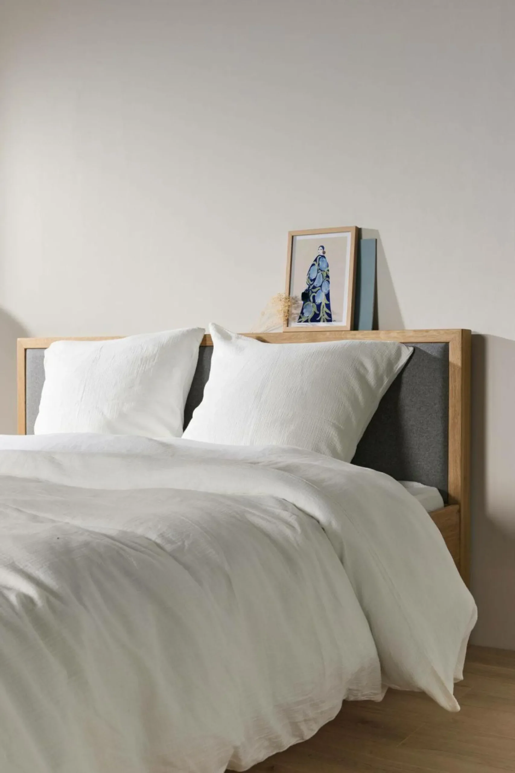 Taie d'oreiller gaze de coton bio Lou - Blanc - 50 x 70 cm