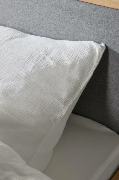Taie d'oreiller gaze de coton bio Lou - Blanc - 50 x 70 cm