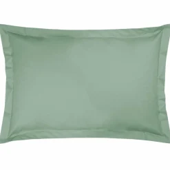 Taie d'oreiller percale bio Elise - Céladon - Taie d'oreiller 50 x 75 cm