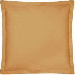 Taie d'oreiller percale bio Elise - Ocre - Taie d'oreiller 65 x 65 cm