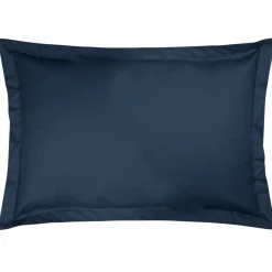 Taie d'oreiller percale bio Elise - Bleu Nuit - Taie d'oreiller 50 x 75 cm
