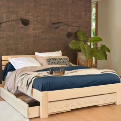 Taie d'oreiller percale bio Elise - Bleu Nuit - Taie d'oreiller 65 x 65 cm