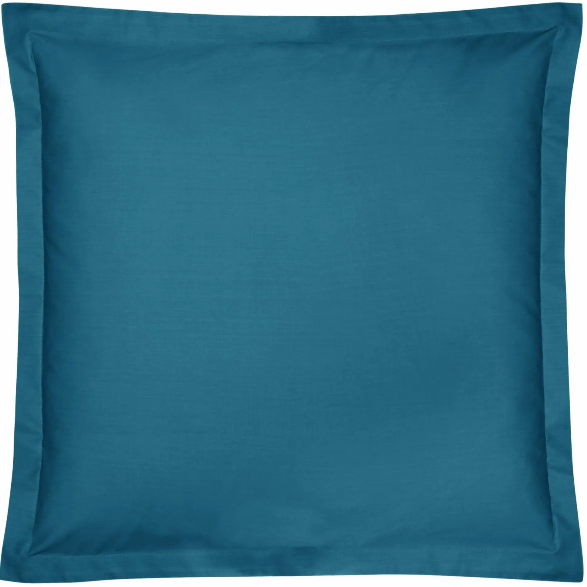 Taie d'oreiller percale bio Elise - Bleu Paon - Taie d'oreiller 65 x 65 cm