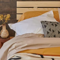 Taie d'oreiller percale bio Elise - Blanc - Taie d'oreiller 65 x 65 cm