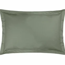 Taie percale bio Elise - Lichen Vert - Taie d'oreiller 50 x 75 cm
