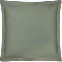 Taie percale bio Elise - Lichen Vert - Taie d'oreiller 65 x 65 cm