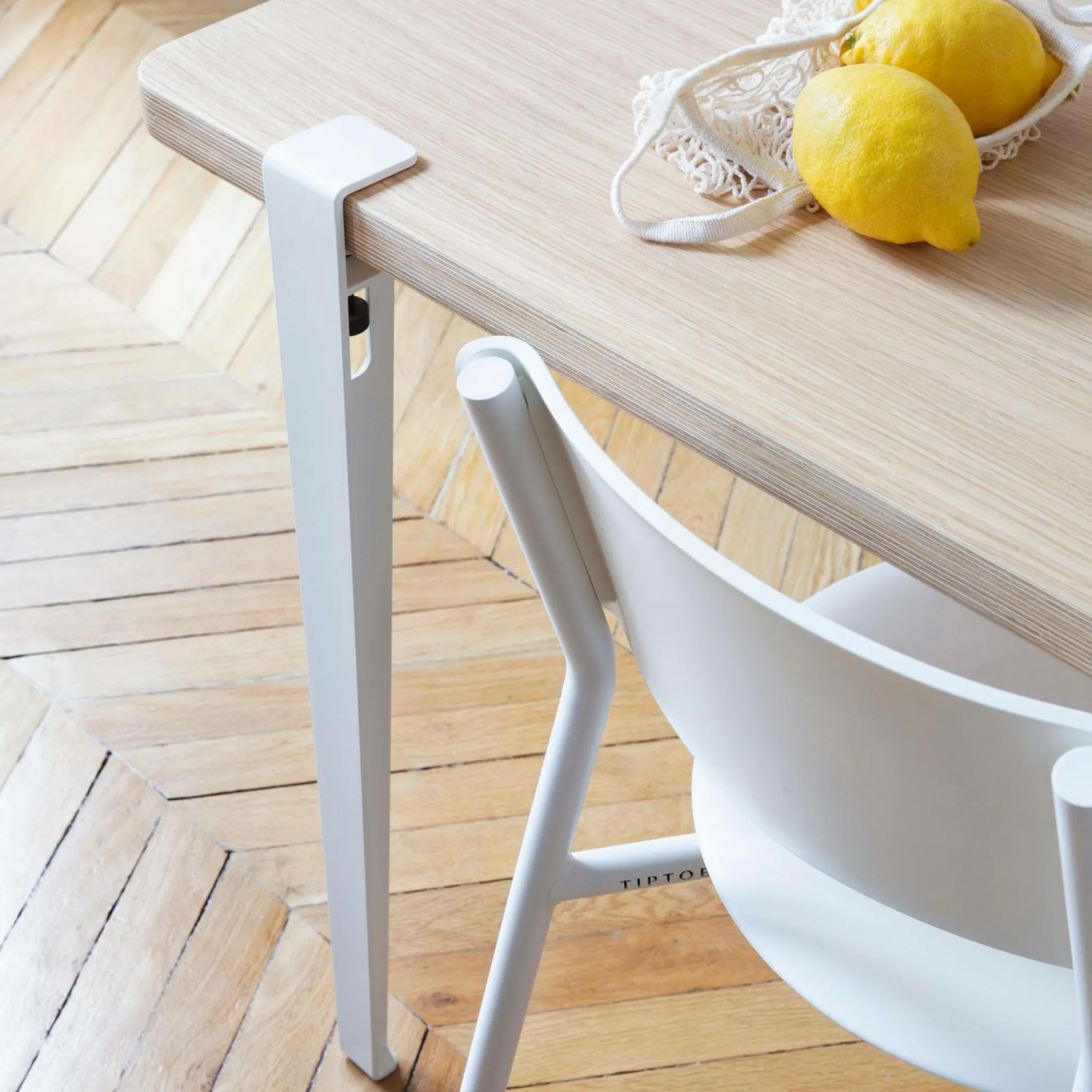 TIPTOE Pied de table Tao - Blanc Nuage