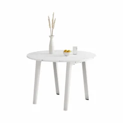 TIPTOE Table à manger en plastique recyclé New Modern - Blanc Nuage