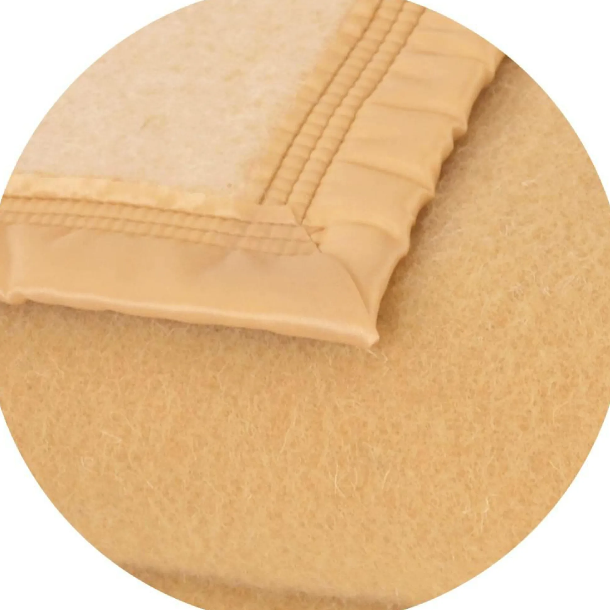 TOISON D'OR Couverture 100% laine Woolmark 500g Volta - Maïs/Champagne - 180 x 240 cm