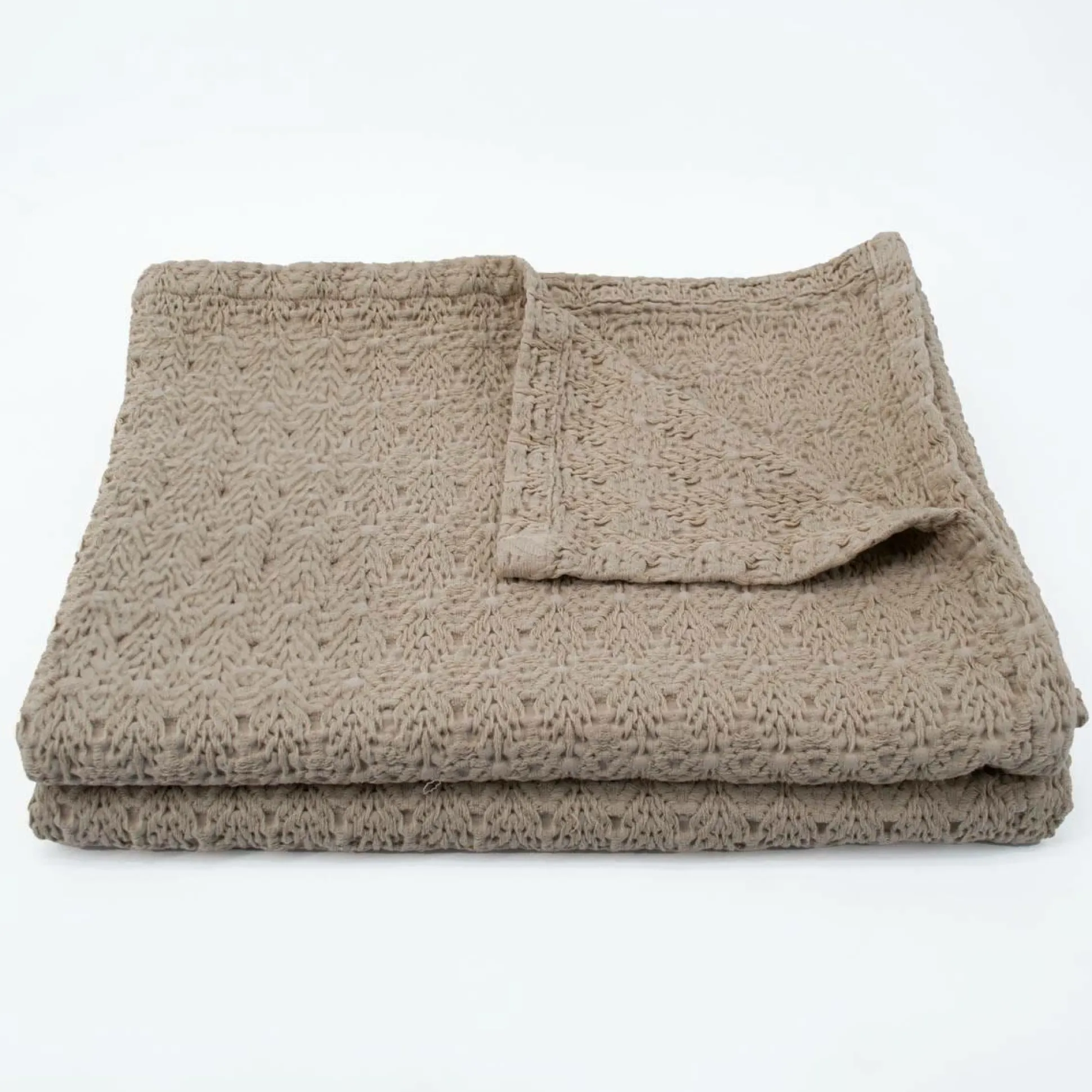 TOISON D'OR Dessus de lit coton stone-washed Bari - Dune - 180 x 250 cm