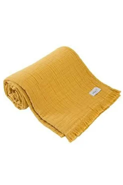 TOISON D'OR Plaid gaze de coton Brehat - Miel