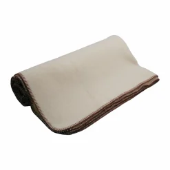 TOISON D'OR Plaid laine Aspen - Fil camel - 180 x 240 cm