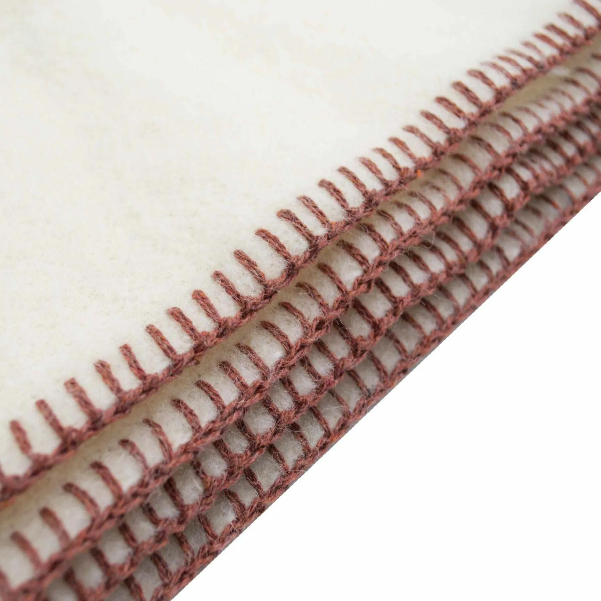 TOISON D'OR Plaid laine Aspen - Fil camel - 180 x 240 cm