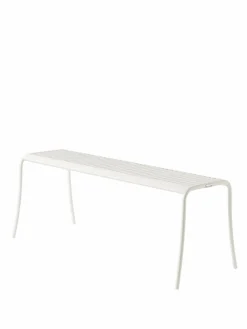 TOLIX Banc lames Patio - Blanc Pur