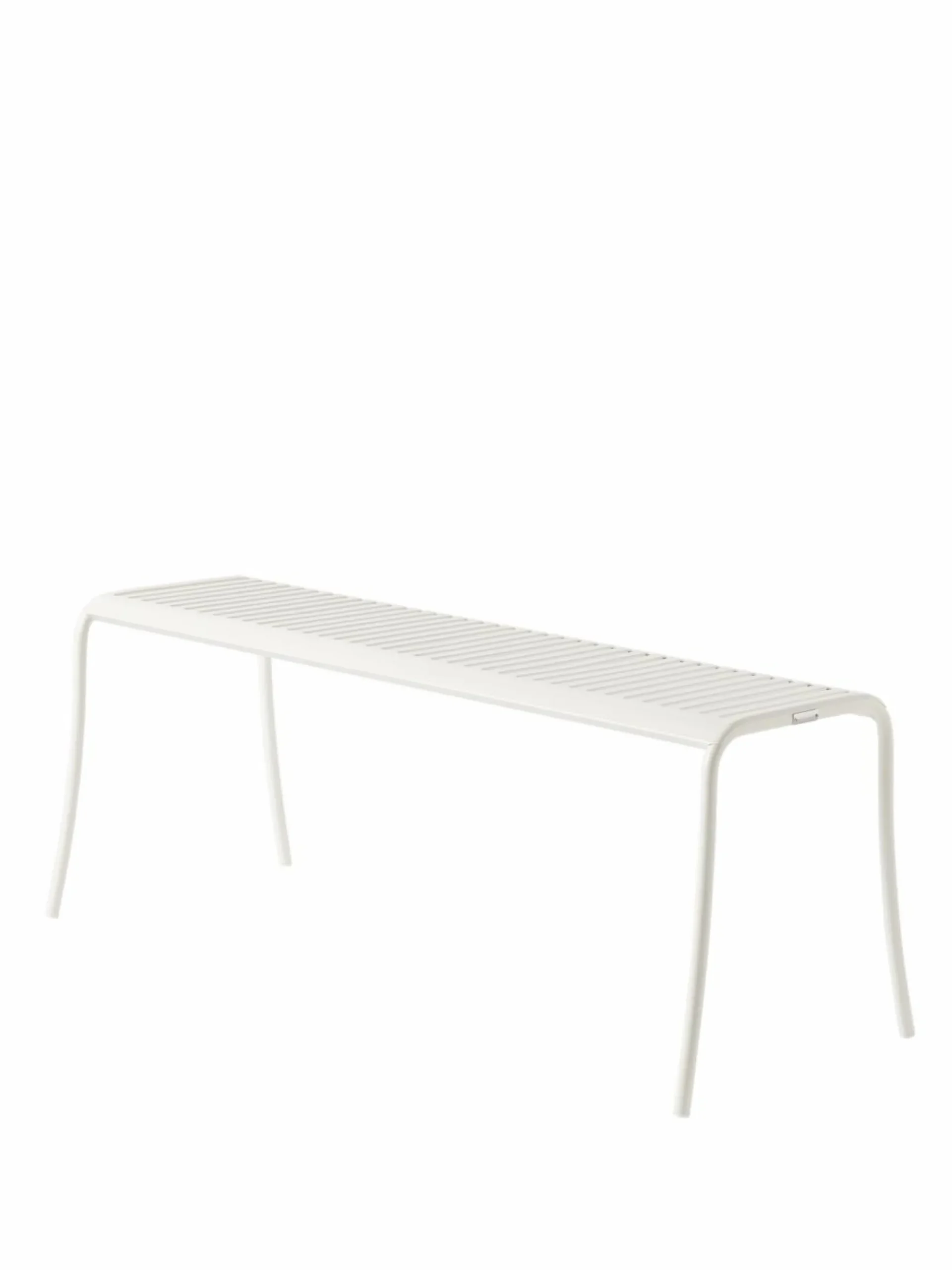 TOLIX Banc lames Patio - Blanc Pur
