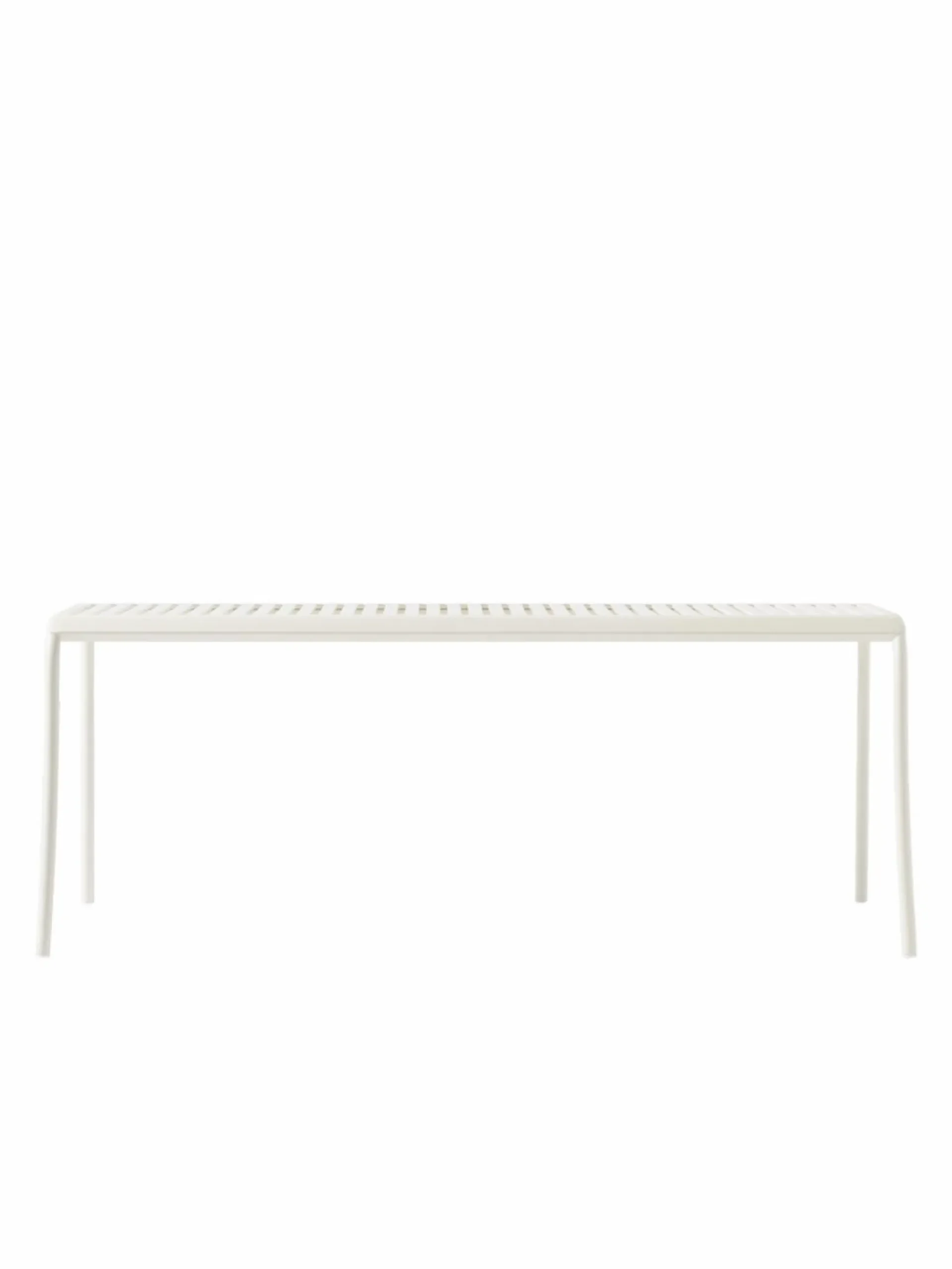 TOLIX Banc lames Patio - Blanc Pur