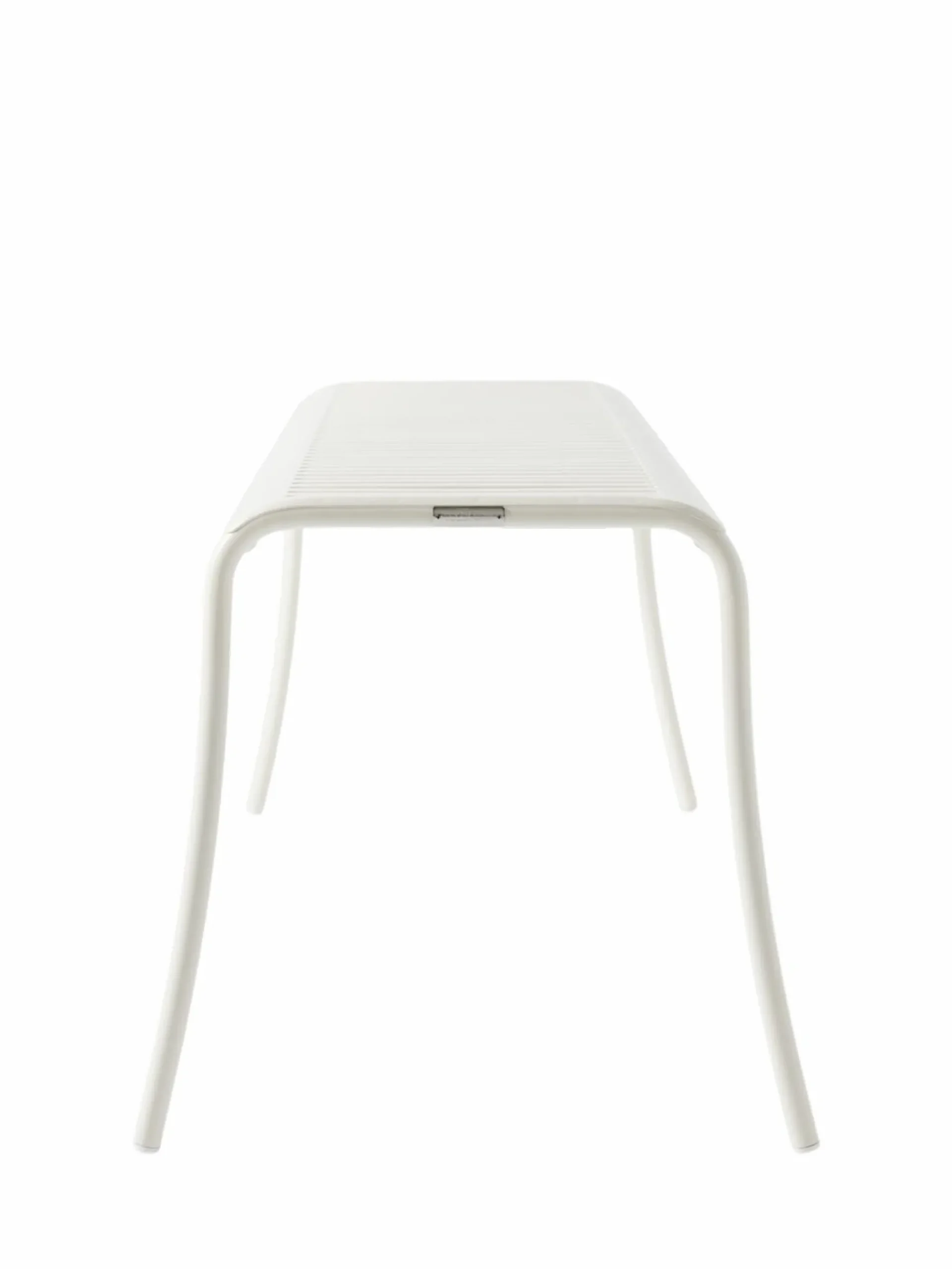 TOLIX Banc lames Patio - Blanc Pur